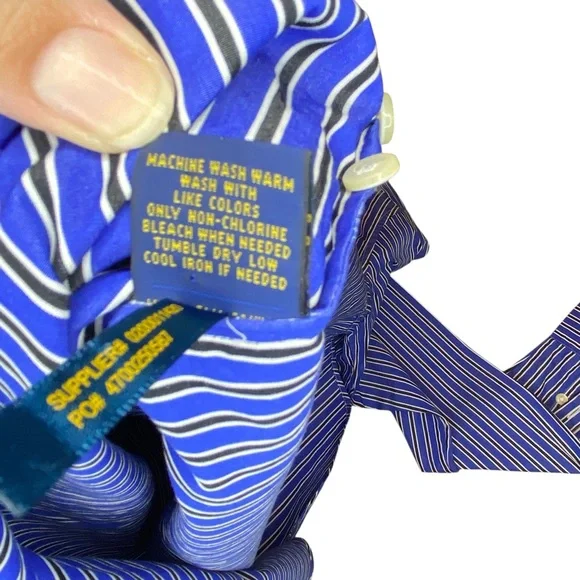 Polo Ralph Lauren Dress Women’s 2 Striped Blue White Black Preppy Classic Fall - Picture 6 of 6